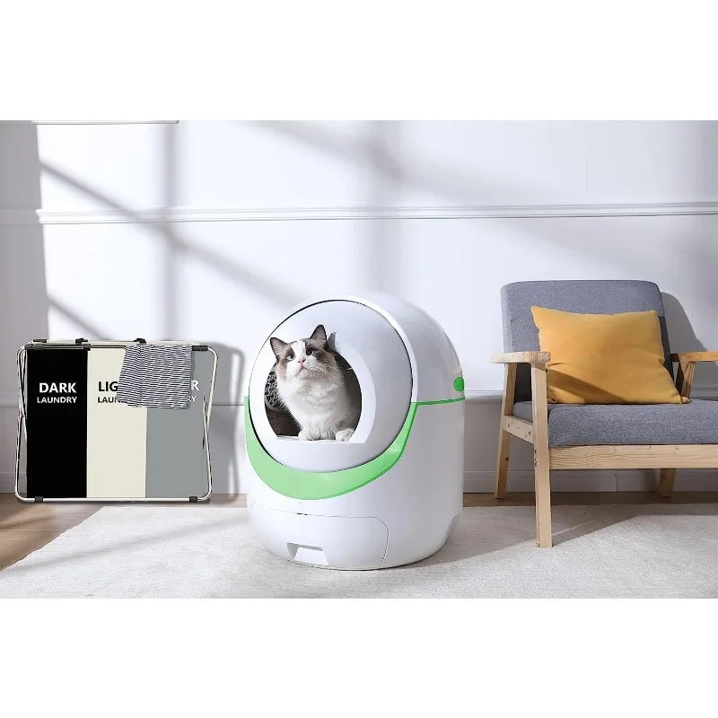 Smart Self-Cleaning Litter Box with App & Health Monitor