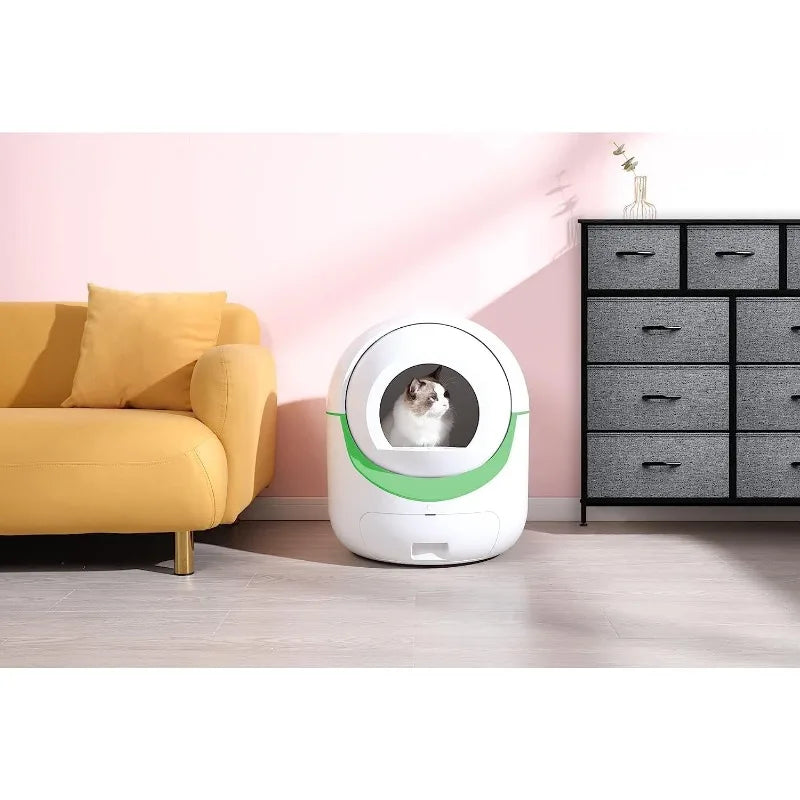Smart Self-Cleaning Litter Box with App & Health Monitor