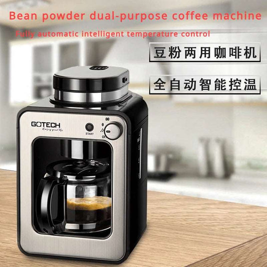Fully Automatic Freshly Ground Coffee Machine, American Mini Grinding Integrated Drip Coffee Machine Smart Coffee Machine