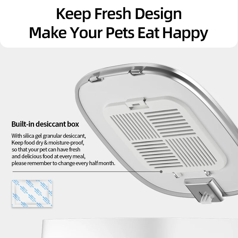 Smart Automatic Cat Feeder - Control Pet Feeding Remotely