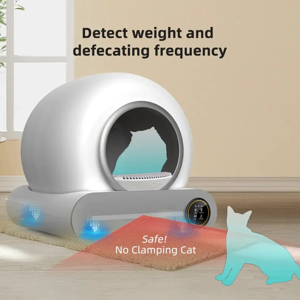Tonepie Smart Cat Litter Box - App-Controlled Self-Cleaning