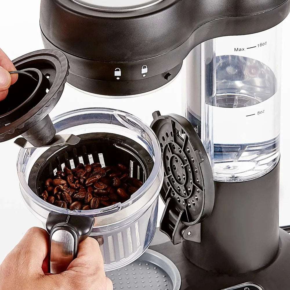 Automatic Grind Coffee Maker, 16 oz Automatic Single Serve Coffee Maker