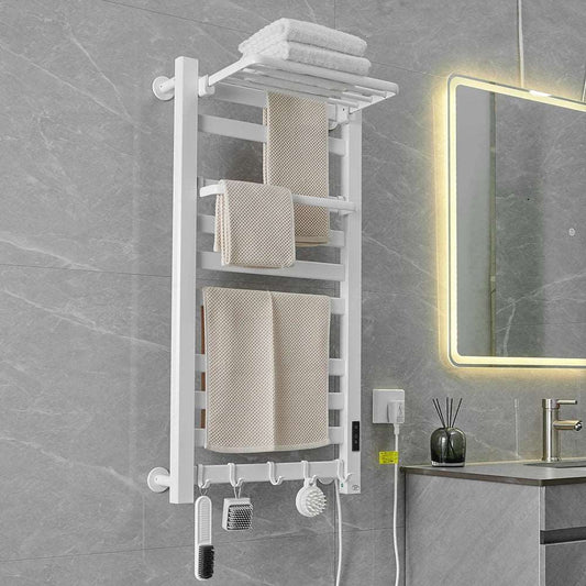 Electrical Towel Dryer Rack Holder Smart Home Bathroom Accessories Towel Warmer Timing Control and Temperature Adjustable Easily